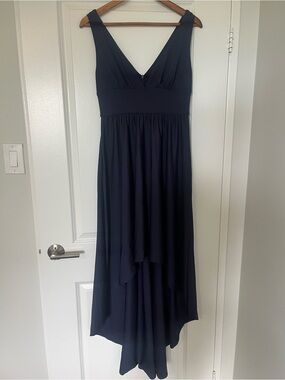 Ever Pretty Navy Sleeveless V-Neck High-Low Dress
